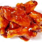 Whiskey Peach Chicken Wings