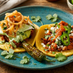 Jackfruit Al Pastor Tacos W/ House Made Salsa And Traditional and Non-Traditional Garnish