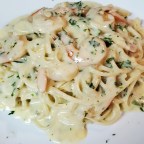 Linguine W/Lemon-Shrimp  Cream Sauce