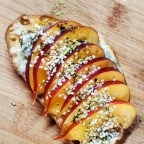 Italian Batard W/Gorgonzola and Fresh Nectarine