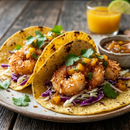 Coconut Shrimp Tacos W/ Classic Slaw And House Made Salsa